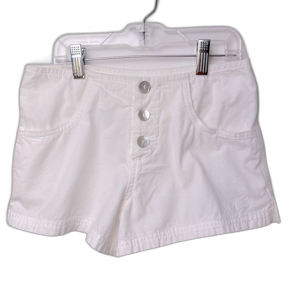 Girl Star Shorts White Size 1/2